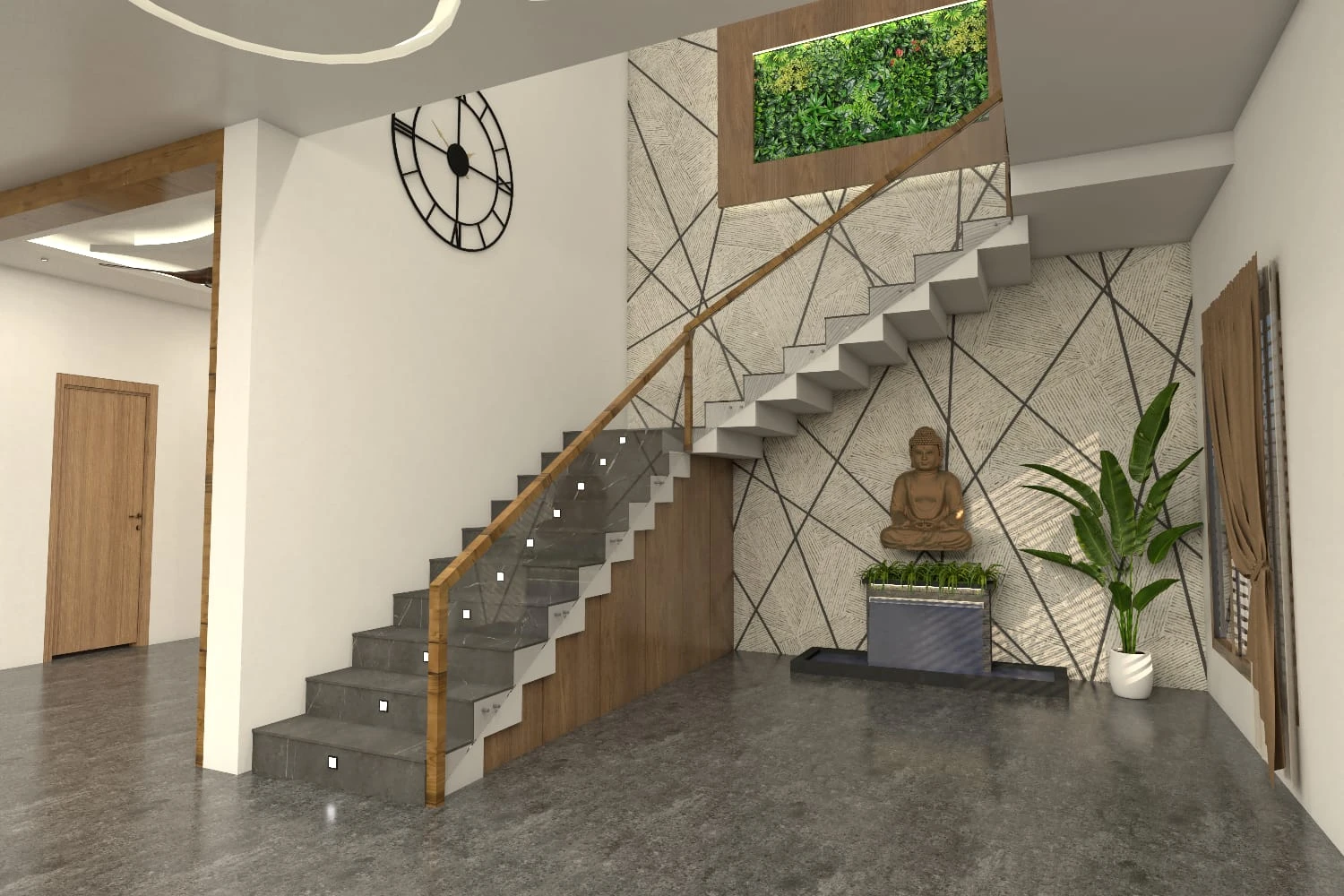 Staircase Feature Wall Design